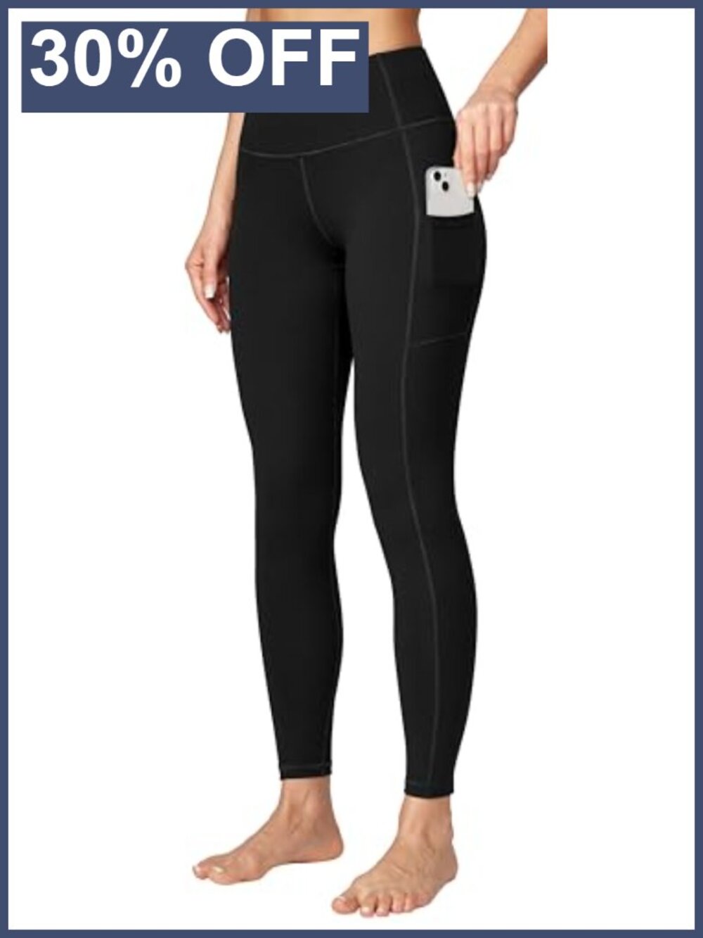 High Waist Yoga Pants Compression Leggings with Pockets Tummy Control